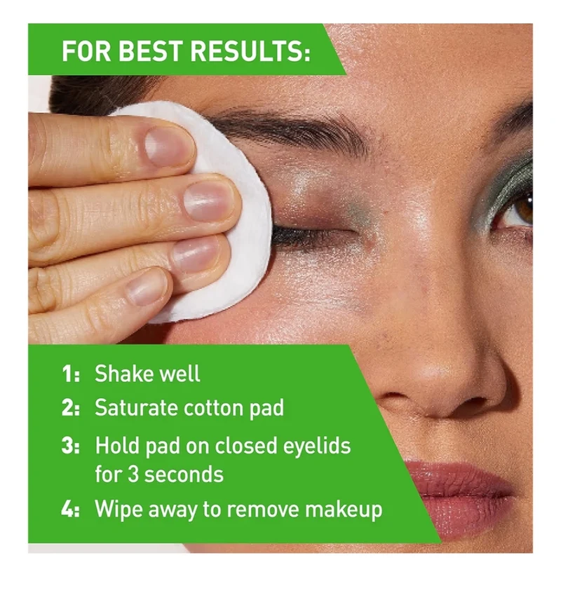 CeraVe Eye Makeup Remover w/ Hyaluronic Acid and Ceramides, Waterproof, Non-Comedogenic, Fragrance Free -(4 oz)