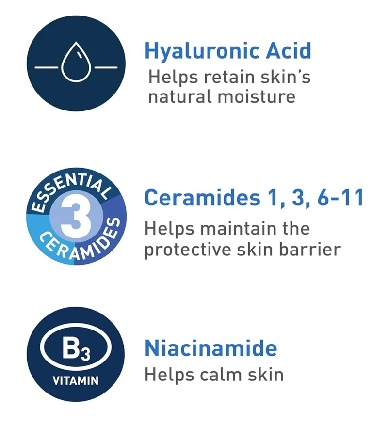 CeraVe Foaming Facial Cleanser, Daily Face Wash for Oily Skin, Hyaluronic Acid + Ceramides + Niacinamide, Fragrance Free & Paraben Free (19 oz)