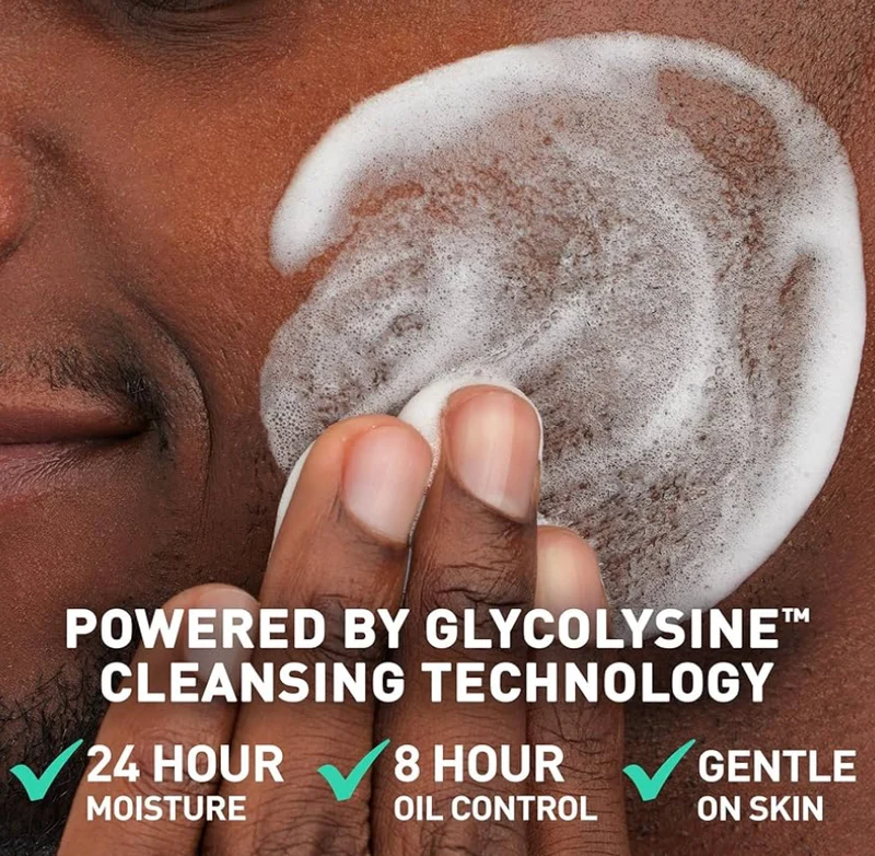 CeraVe Balancing Air Foam Face Wash For Combination Skin, 8HR Oil Control + 24HR Hydration w/ Glycolysine & 3 Essential Ceramides (8oz)