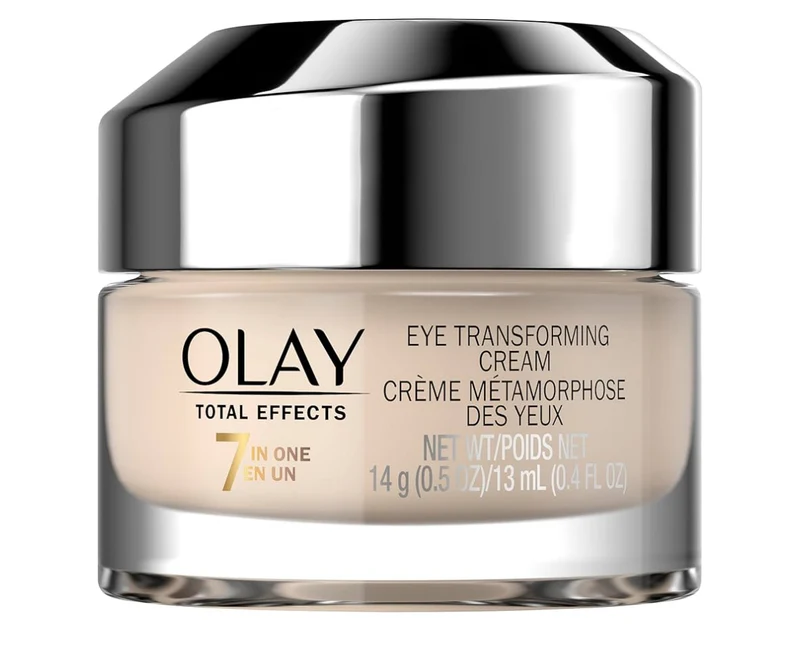 Olay Eye Cream, Total Effects Anti-Aging Treatment, 7-in-1 Hydrating Reduces Dark Spots - Fast Absorbing (0.5 Oz)