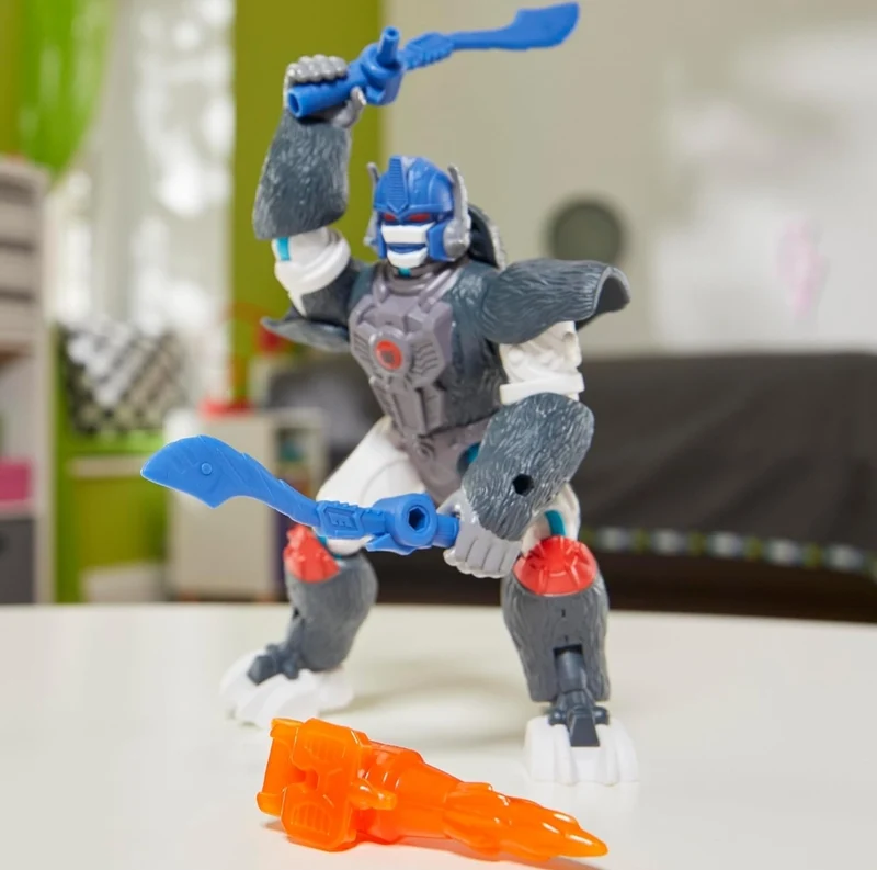 Transformers MixMashers Optimus Primal Custom Mix-and-Match Action Figure & Accessories, 5-Inch-Scale (12 cm) Robot Toys for Kids Ages 4+