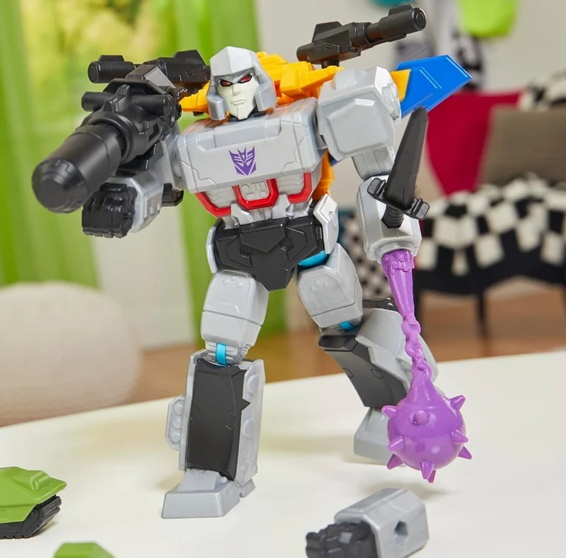 Transformers MixMashers Megatron Custom Mix-and-Match Deluxe Action Figure & Accessories, 5-Inch-Scale Robot Toys for Kids, Ages 4+