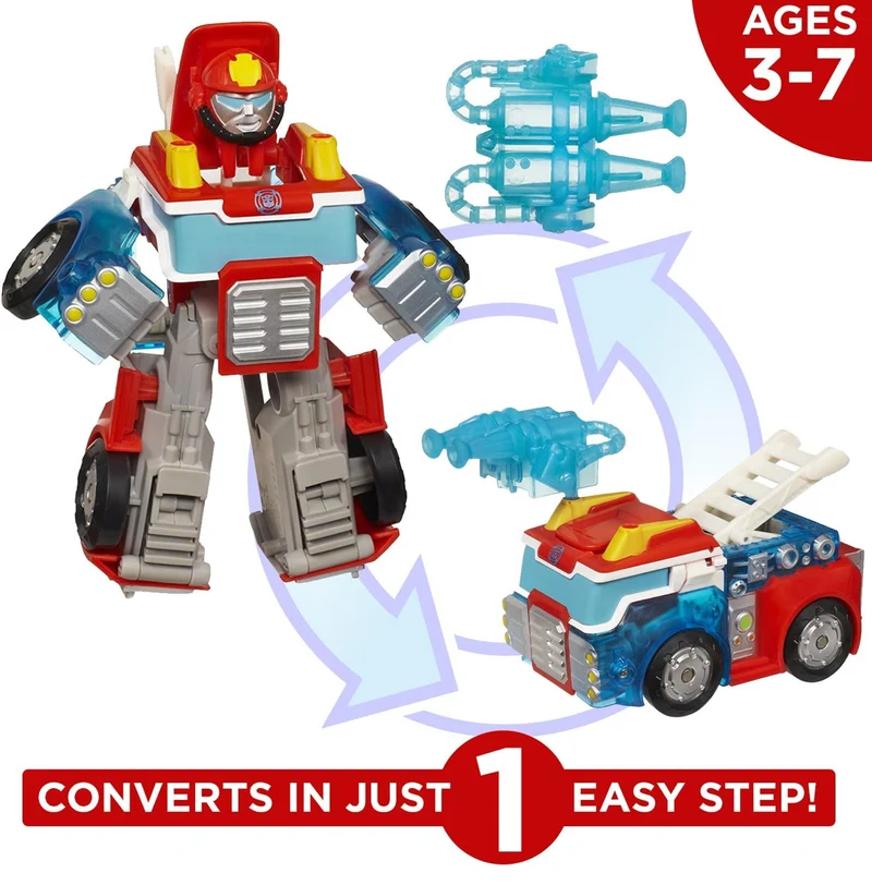 Transformers Playskool Heroes Rescue Bots Energize Heatwave The Fire Bot Converting Toy Robot Action Figure, Toys For Kids Ages 3 And Up