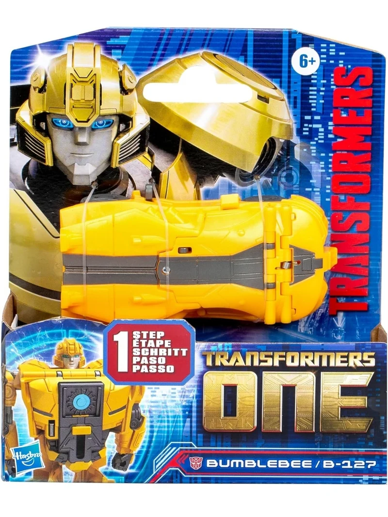 Transformers One Cog Changer Bumblebee (B-127) 4-Inch Robot Action Figure, Interactive Toys for Boys and Girls Ages 6 and Up