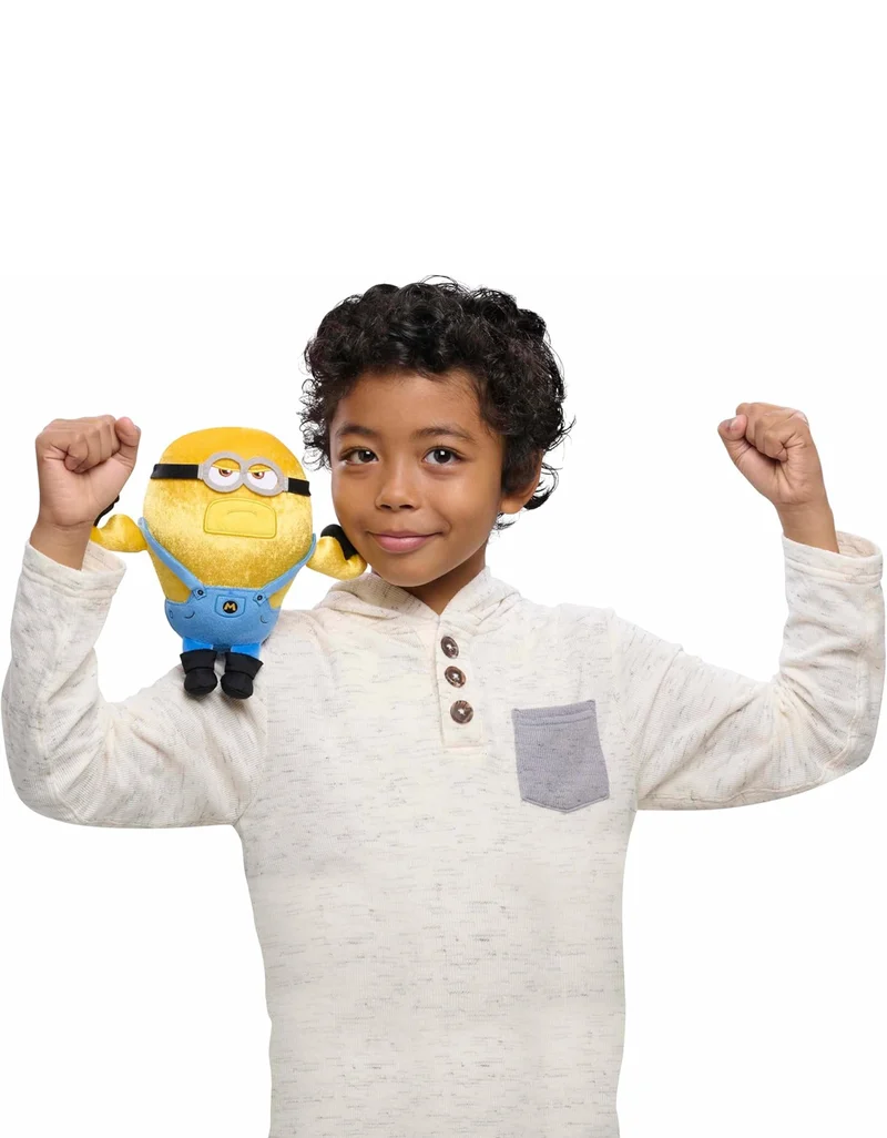 Illumination's Minions Despicable Me 4 Squooshy Plush Mega Dave, Kids Toys for Ages 3 Up by Just Play