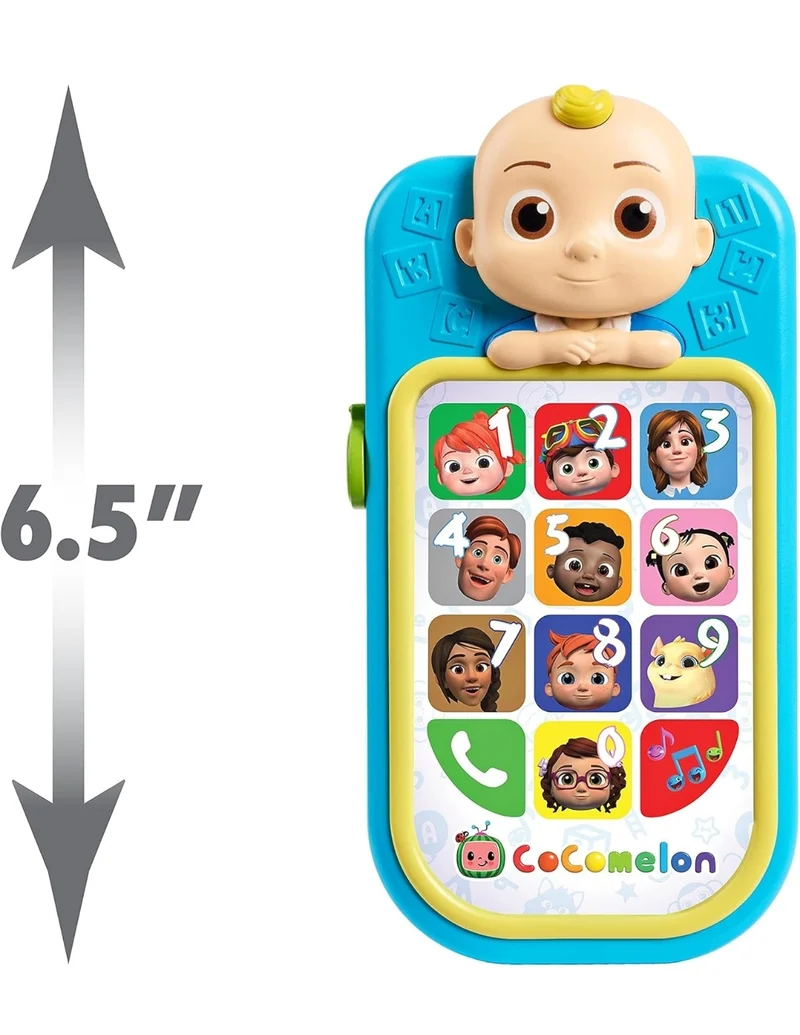 CoComelon JJ’s First Early Learning Toy Phone with Lights and Sounds, Kids Toys for Ages 18 Month by Just Play