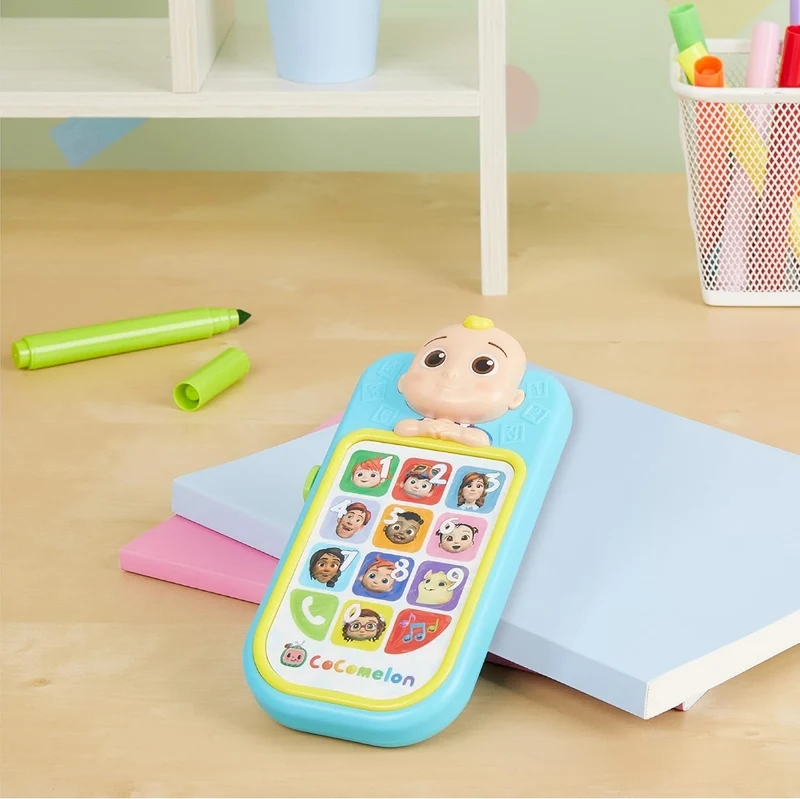 CoComelon JJ’s First Early Learning Toy Phone with Lights and Sounds, Kids Toys for Ages 18 Month by Just Play