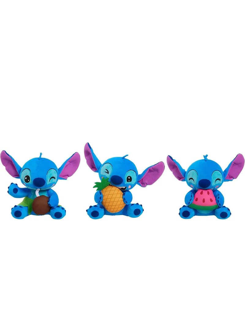 Disney Stitch Small Plush Stitch and Pineapple, Stuffed Animal - Kids Toys for Ages 2 Up by Just Play