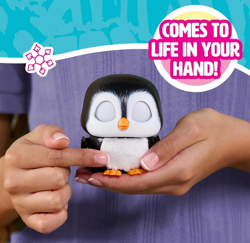 Just Play furReal Handfuls Shivers The Penguin, 3.5 Inch Interactive Toy, for Boys and Girls, Ages 4 and Up