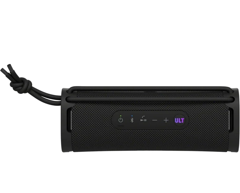 Sony ULT Field 1 Waterproof Portable Bluetooth Speaker, Enhanced Bass, 12h Battery, IP67 Rated Dustproof Shockproof Rustproof, Detachable Strap - Black