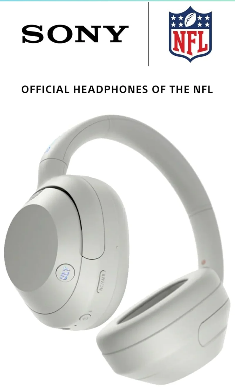 Sony ULT WEAR Over-Ear Noise Cancelling Bluetooth Headphones with Alexa Built-in, Comfortable Design, 30-Hour Battery (Off White)