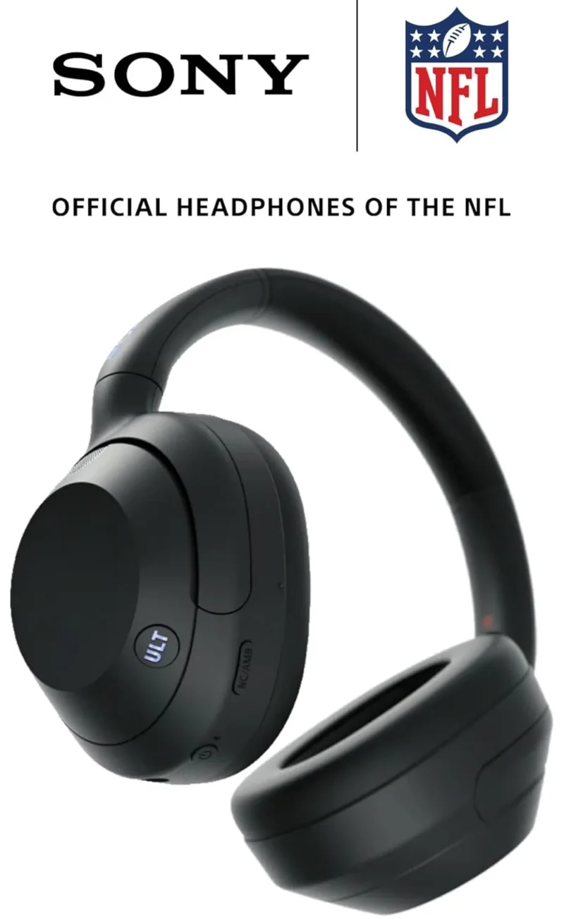 Sony ULT WEAR Over-Ear Noise Cancelling Bluetooth Headphones with Alexa Built-in, Comfortable Design, 30-Hour Battery (Black)