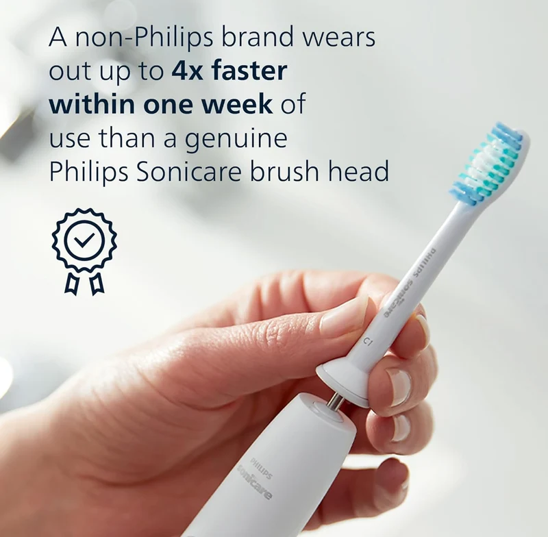 Philips Sonicare SimplyClean (C1) Replacement Toothbrush Heads (4 Pack) HX6014/65