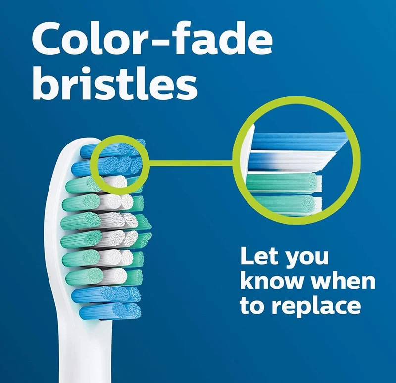 Philips Sonicare Genuine Simply Clean Replacement Toothbrush Heads, 2 Brush Heads, White, HX6012/04