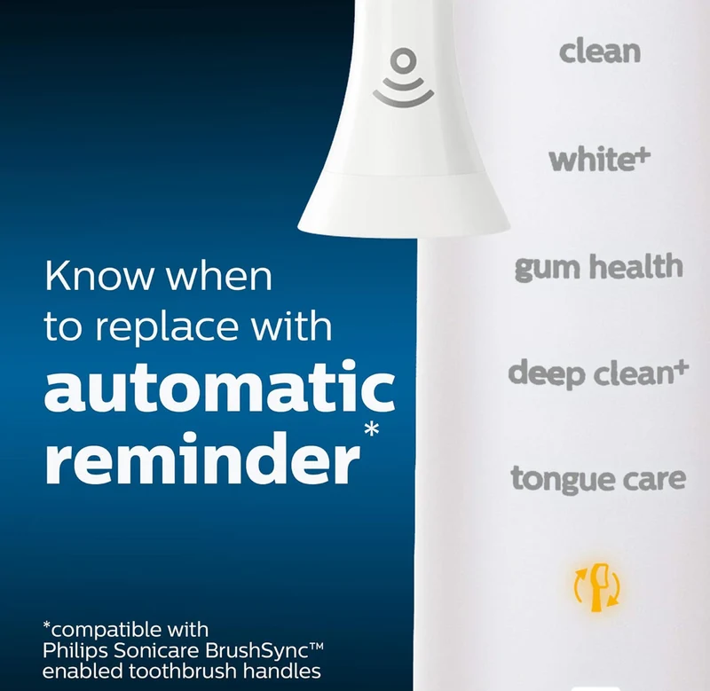 Philips Sonicare Genuine Toothbrush Head Variety Pack, C3 Premium Plaque Control and C2 Optimal Control, 3 Brush Heads, White, HX9023/69