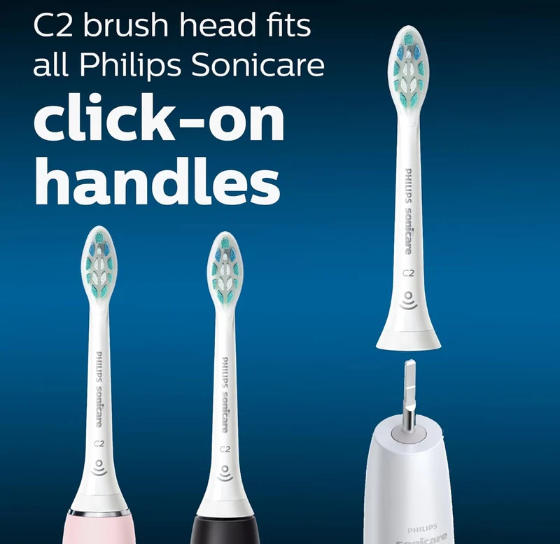 Philips Sonicare Optimal Plaque Control Replacement Toothbrush Heads, HX9024/65, BrushSync™ Technology, (White) 4PK