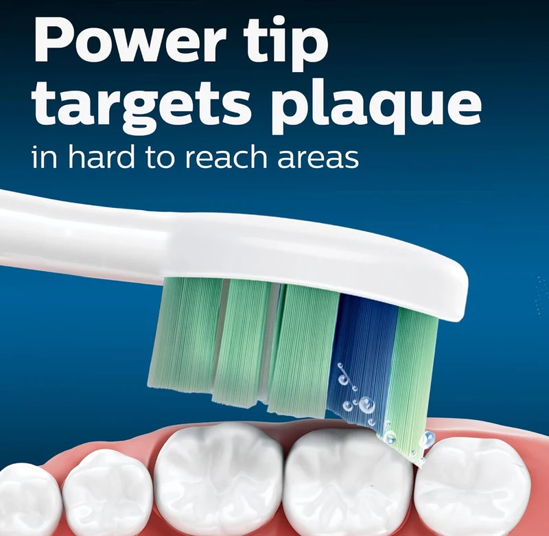 Philips Sonicare Genuine C2 Optimal Plaque Control Toothbrush Heads, 3 Brush Heads (White) HX9023/65