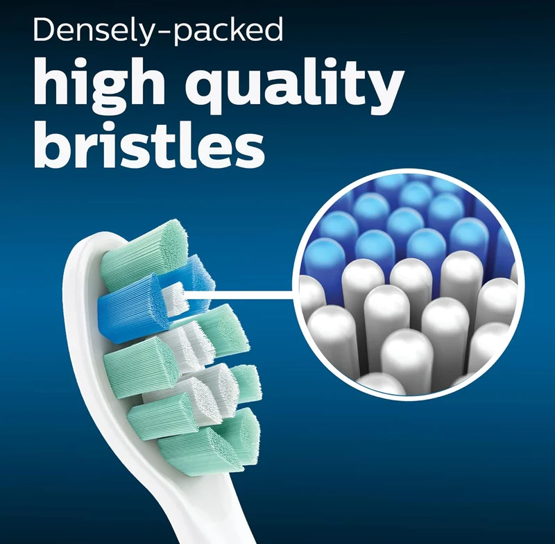 Philips Sonicare Genuine C2 Optimal Plaque Control Toothbrush Heads, 3 Brush Heads (White) HX9023/65