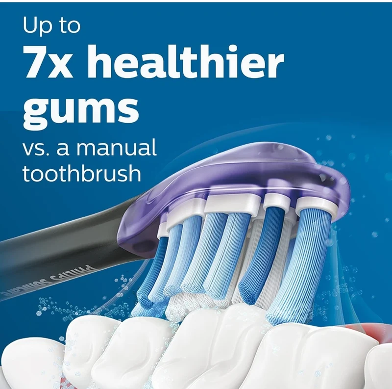 Philips Sonicare Genuine G3 Premium Gum Care Replacement Toothbrush Heads (Black) HX9054/95