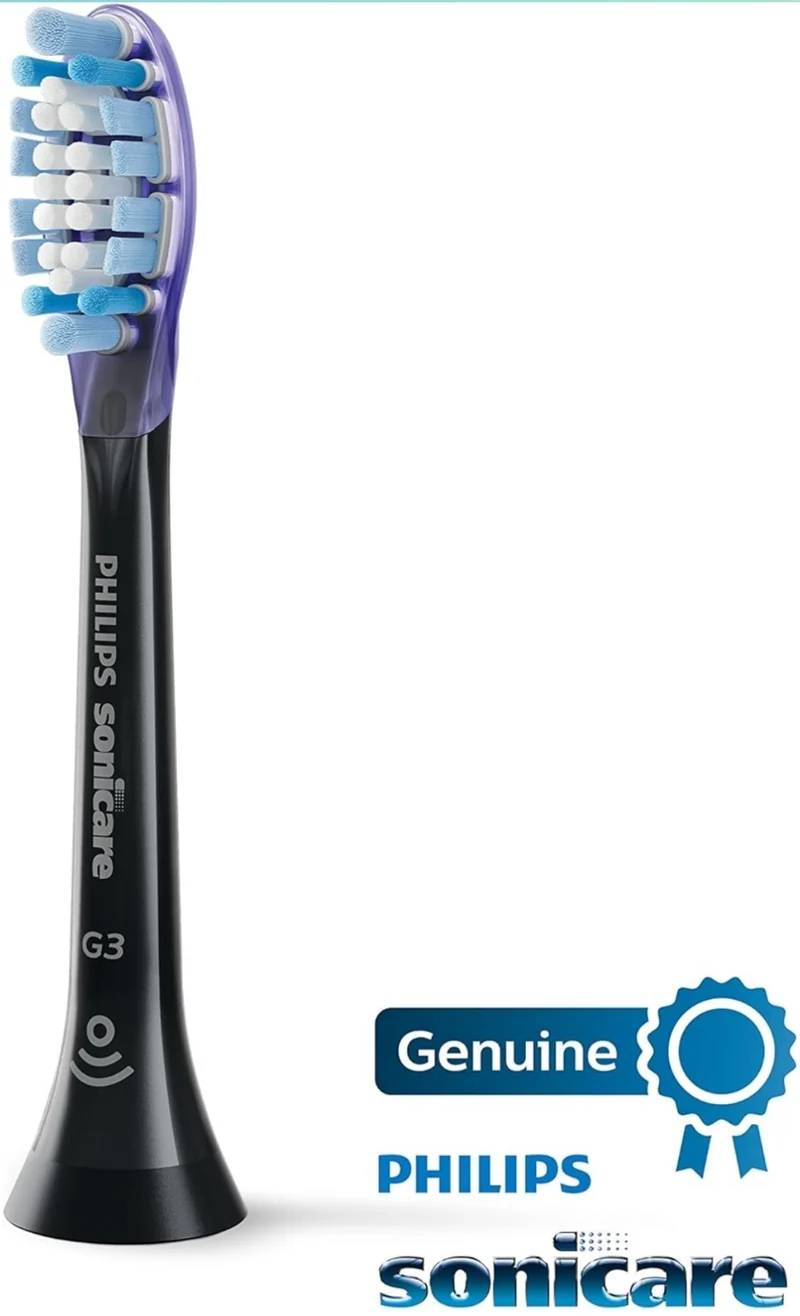 Philips Sonicare Genuine G3 Premium Gum Care Replacement Toothbrush Heads (Black) HX9054/95