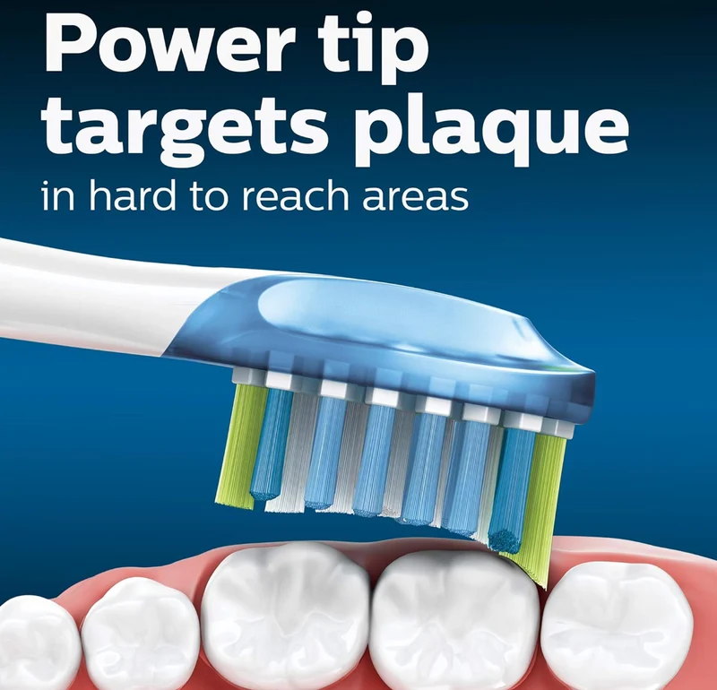Philips Sonicare Genuine C3 Premium Plaque Control Toothbrush Heads, 4 Brush Heads (White) HX9044/65