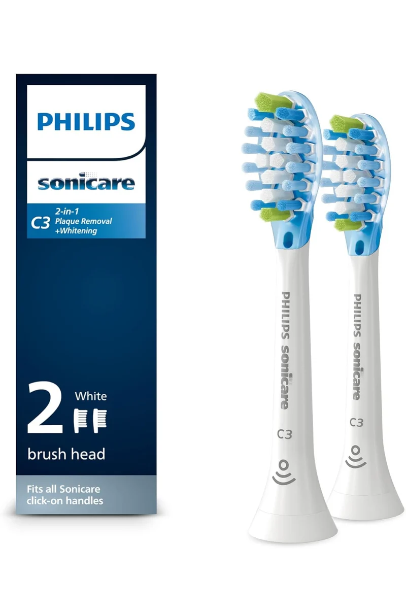Philips Sonicare Genuine C3 Premium Plaque Control Toothbrush Heads 4 Brush Heads (Black) HX9044/95