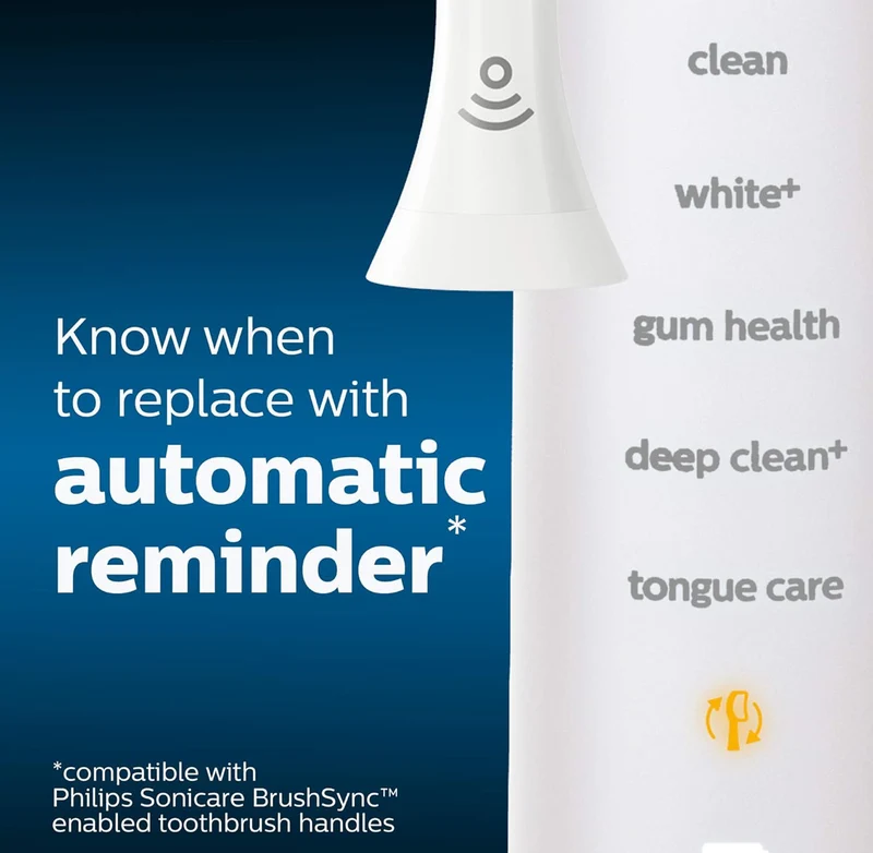 Philips Sonicare Genuine C3 Premium Plaque Control Toothbrush Heads 4 Brush Heads (Black) HX9044/95