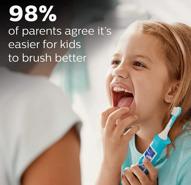 Philips Sonicare for Kids 3+ Bluetooth Connected Rechargeable Electric Power Toothbrush, Interactive for Better Brushing, Pink, HX6351/41