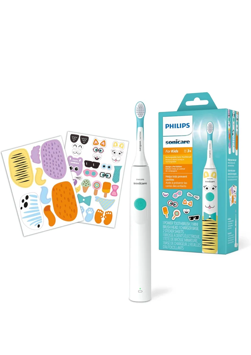 Philips Sonicare for Kids Design a Pet Edition, Corded Electric, HX3601
