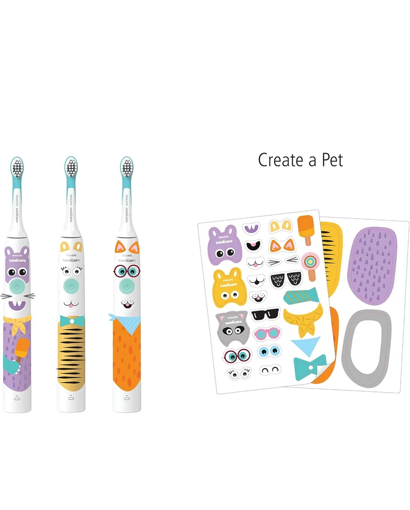 Philips Sonicare for Kids Design a Pet Edition, Corded Electric, HX3601