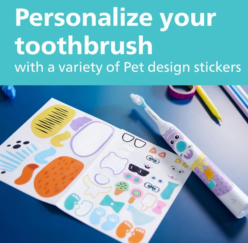 Philips Sonicare for Kids Design a Pet Edition, Brush Head Bundle