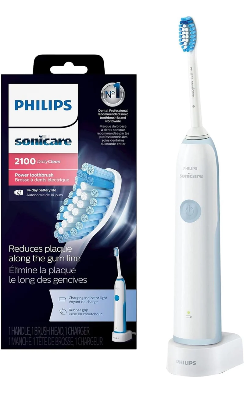 Philips Sonicare DailyClean 2100 rechargeable Electric Toothbrush (HX321117) - Mid Blue 1 CT.
