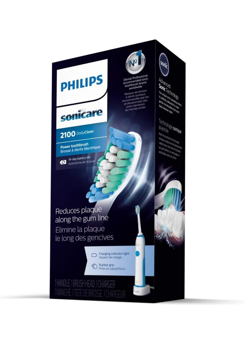 Philips Sonicare DailyClean 2100 rechargeable Electric Toothbrush (HX321117) - Mid Blue 1 CT.