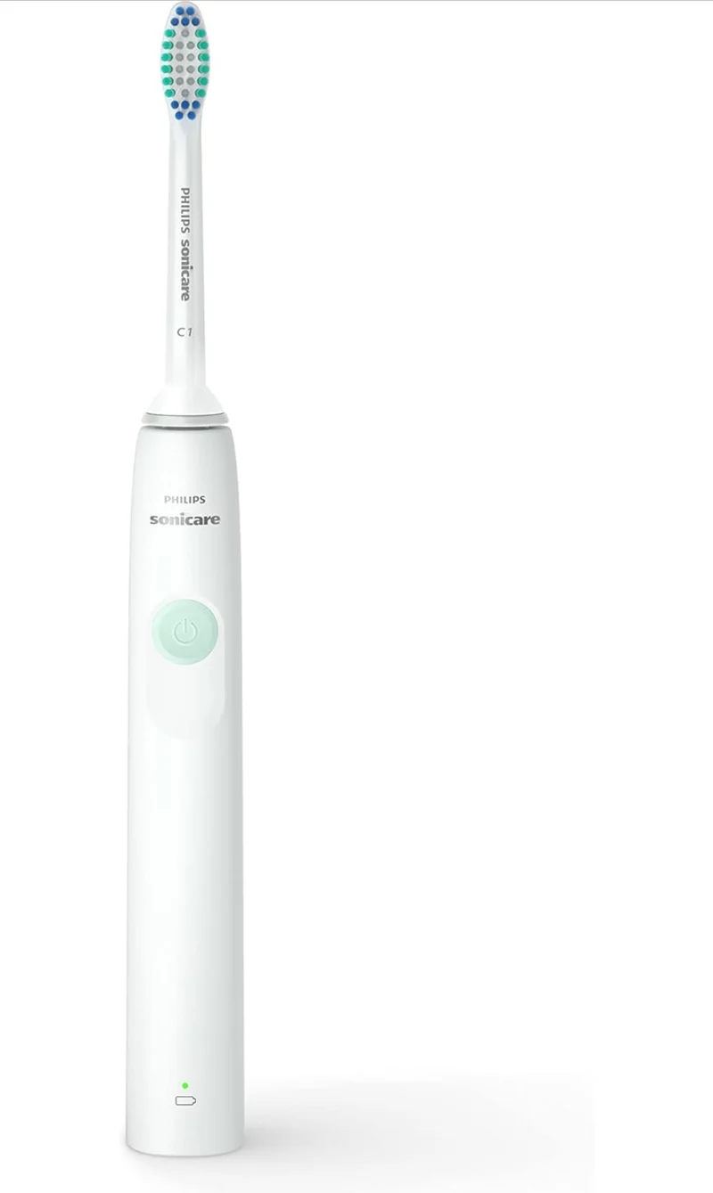 PHILIPS Sonicare 2100 Power Toothbrush, Rechargeable Electric Toothbrush - White Mint (HX3661/04)