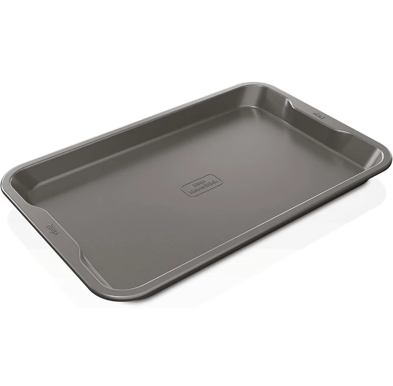 Ninja B30015 Foodi NeverStick Premium 10 inch x 15 inch Baking Sheet, Nonstick, Oven Safe up to 500⁰F, Dishwasher Safe, Grey