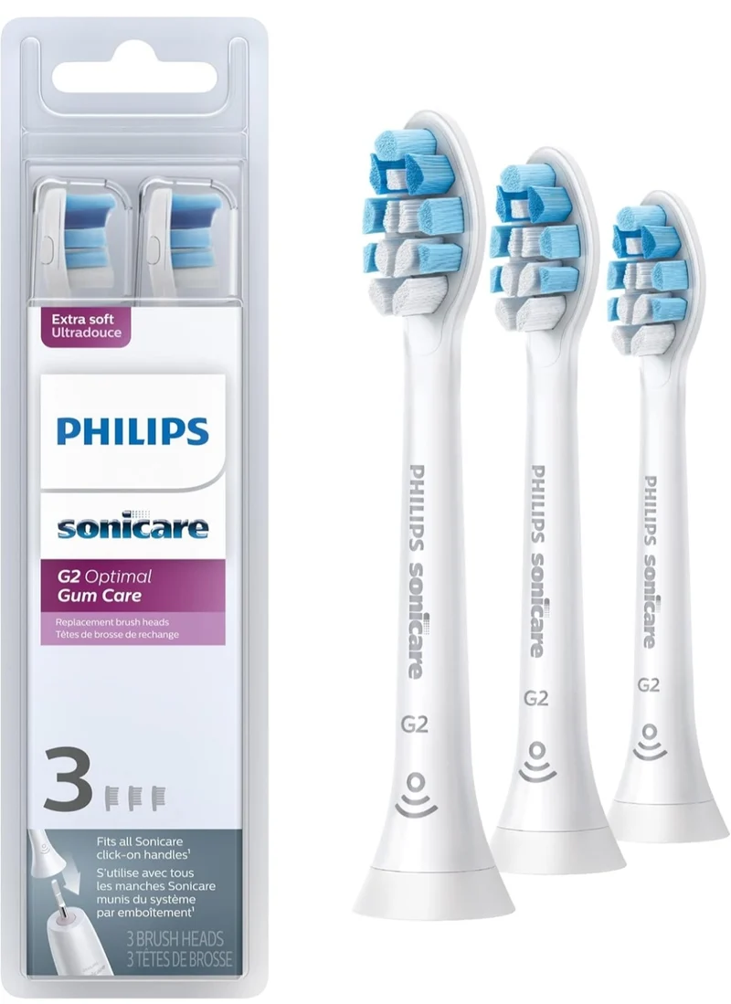 Philips Sonicare ProtectiveClean 5100 Electric Rechargeable Toothbrush with Genuine Philips Sonicare Optimal Gum Health Replacement Toothbrush Heads, Black 3-pk
