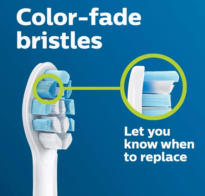 Philips Sonicare ProtectiveClean 5100 Electric Rechargeable Toothbrush with Genuine Philips Sonicare Optimal Gum Health Replacement Toothbrush Heads,White 3-pk