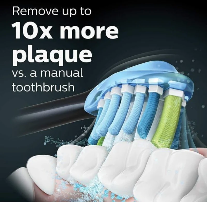 Philips Sonicare ExpertClean 7500 Black, Rechargeable Electric Power Toothbrush - HX9690/05