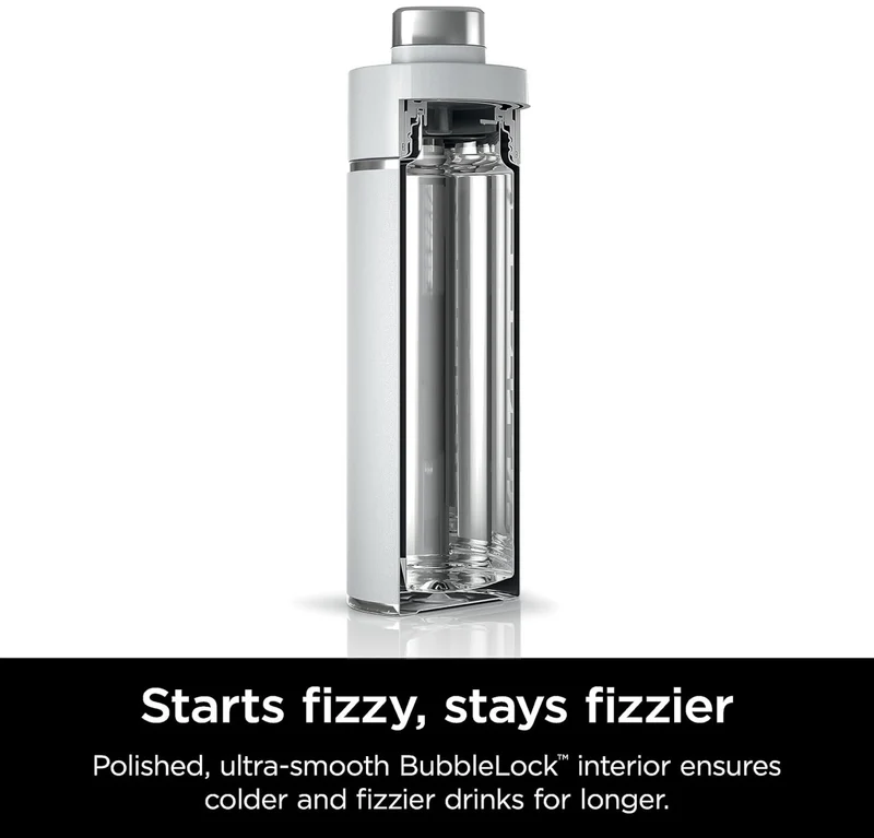 Ninja DW2401WH Thirsti 24oz Travel Water Bottle Leak Proof, 24 Hrs Cold, Dishwasher Safe, Stainless Steel Insulated Tumbler - Cloud White