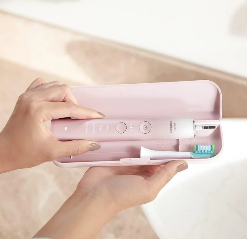 PHILIPS Sonicare 9000 Special Edition Rechargeable Toothbrush - Pink/White (HX9911/90)