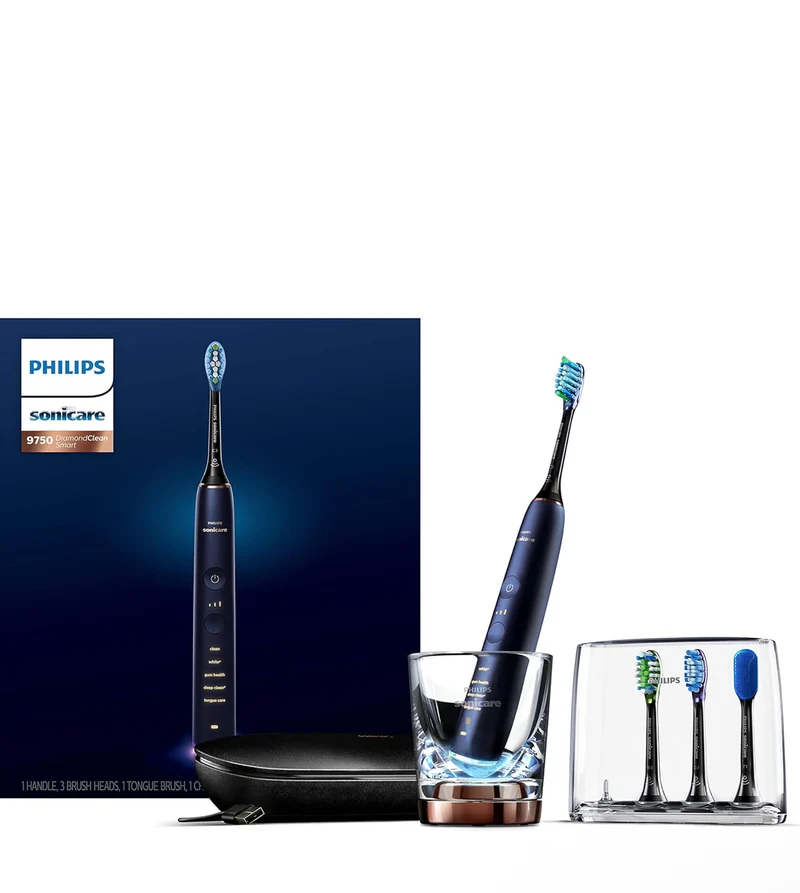 Philips Sonicare DiamondClean Smart 9750 Rechargeable Electric Power Toothbrush - Lunar Blue (HX9954/56)