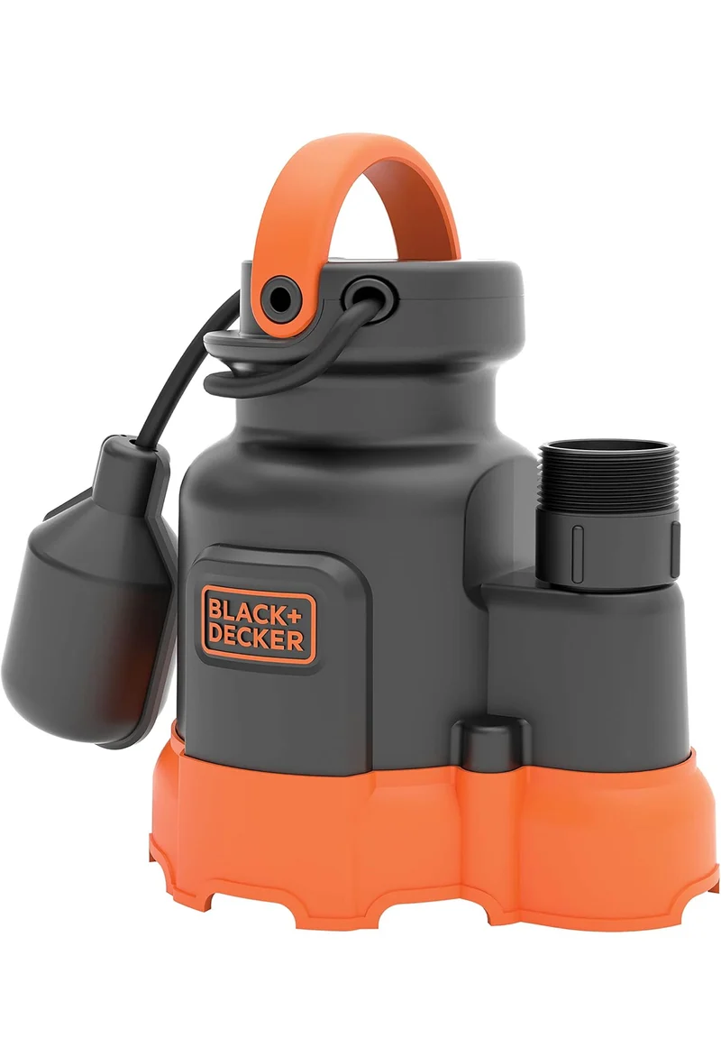 Black+Decker 1/3 HP Submersible Sump Pump, Pumps up to 2500 GPH