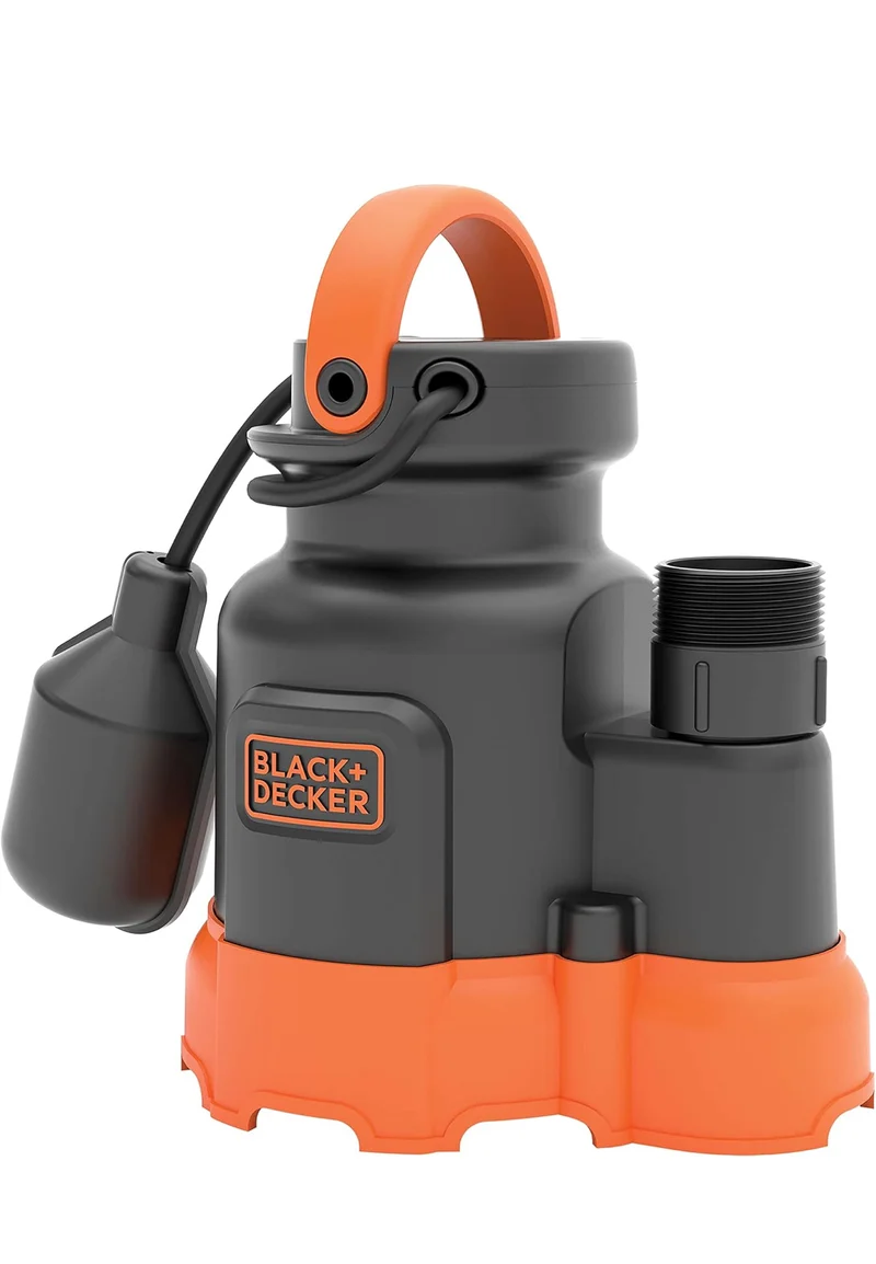Black+Decker 1/4 HP Submersible Sump Pump, Pumps up to 2300 GPH