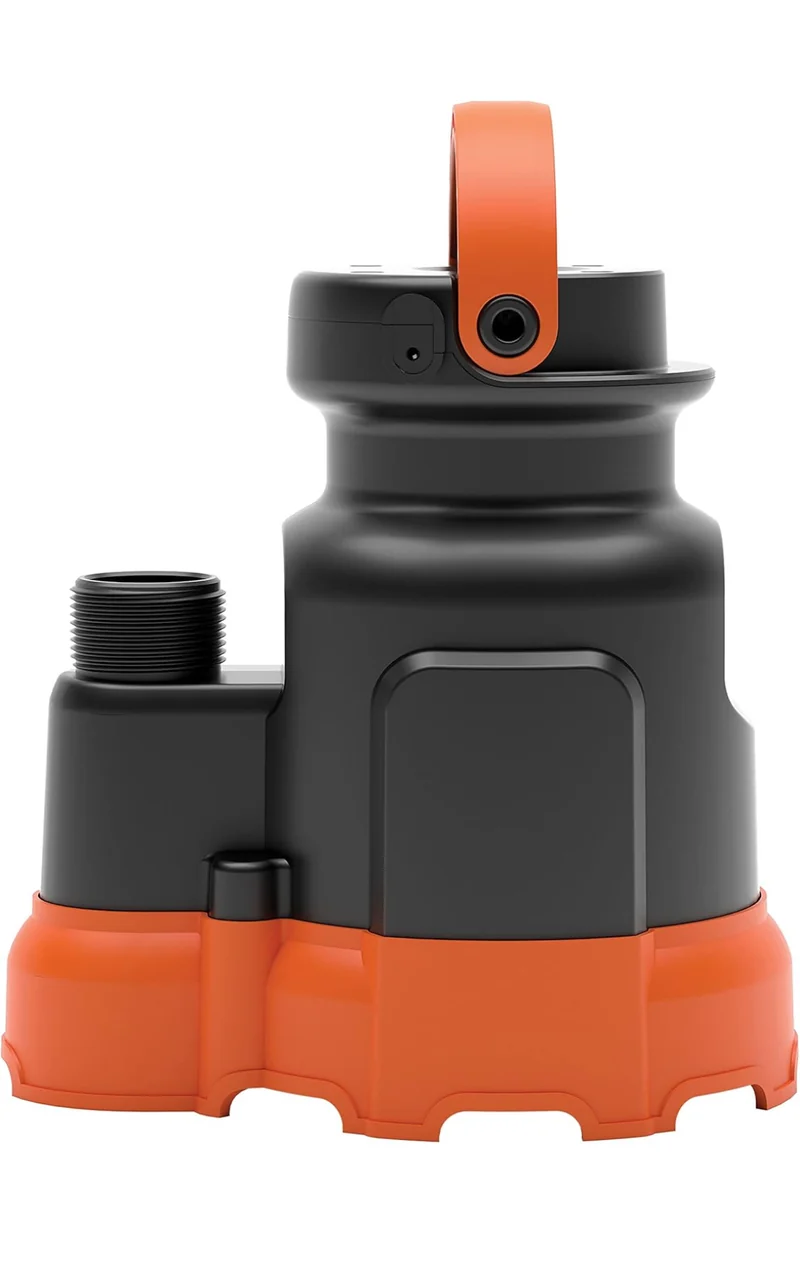 Black+Decker 1/3 HP Submersible Water/Utility Pump, Pumps up to 2500 GPH