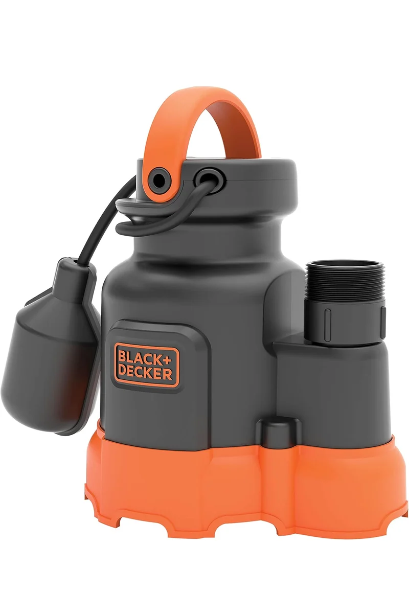 Black+Decker 1/3 HP Submersible Sump Pump, Pumps up to 2500 GPH