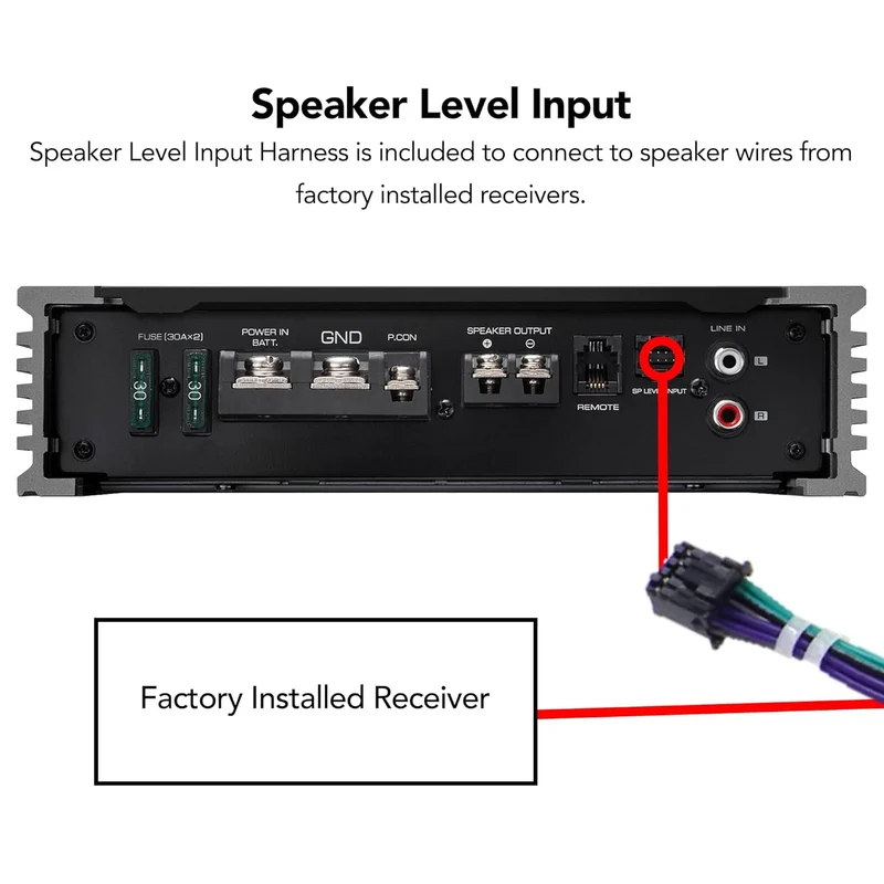 Kenwood KAC-511 Class D Digital Mono Amplifier with Variable Low-Pass Crossover - Black