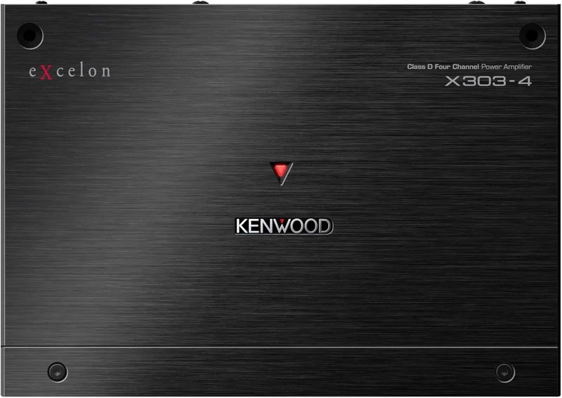 KENWOOD eXcelon X303-4 Class D 4-Channel Power Amplifier – High-Performance 600W Compact Amp with Adjustable Controls, Superior Sound Clarity, and Advanced Protection