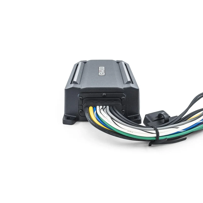 KENWOOD KAC-M5014 4-Channel Compact Digital Amplifier (600W) for Car, Marine, UTV & Motorsport Vehicles, Solid Corrosion-Resistant Aluminum Chassis, IPX6, IPX7 & IP6X Certified and Vibration-Proof