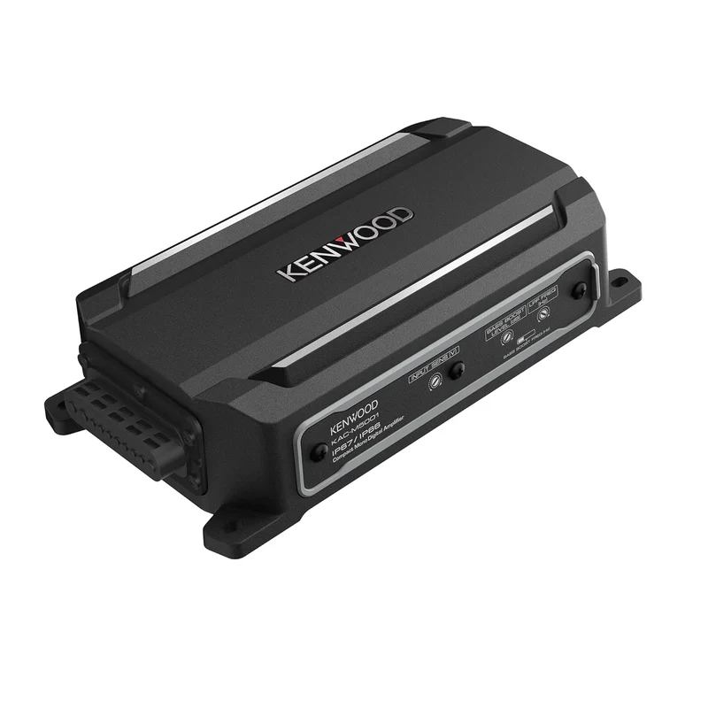 KENWOOD KAC-M5001 600W Mono Compact Digital Amplifier for Car, Marine, UTV & Motorsport Vehicles, Solid Corrosion-Resistant Aluminum Chassis, IPX6, IPX7 & IP6X Certified and Vibration-Proof