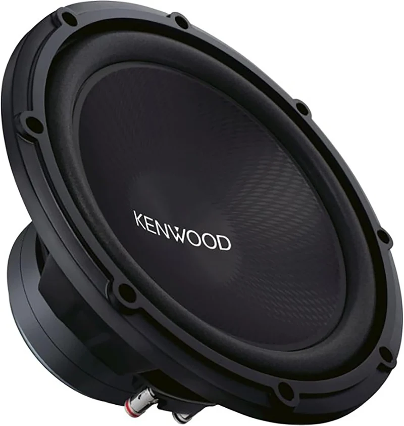 Kenwood Road Series 12" Passive Car Subwoofer - 1000W, 36Hz-300Hz Frequency Range, 4-Ohm Impedance, Polypropylene Woofer Cone, Deep, Powerful Bass